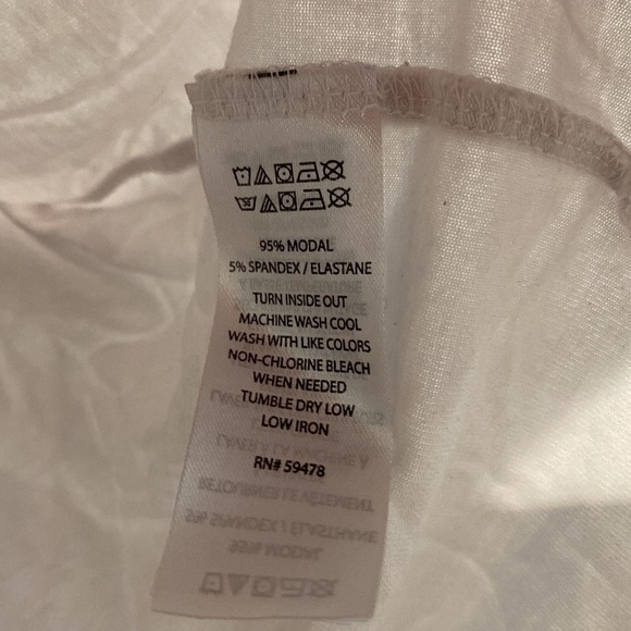 Adrienne Vittadini Solid White T-Shirt - Size Extra Large (XL) - Picture 5 of 6